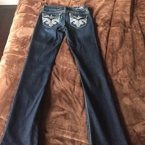 Hydraulic slim boot cut jeans