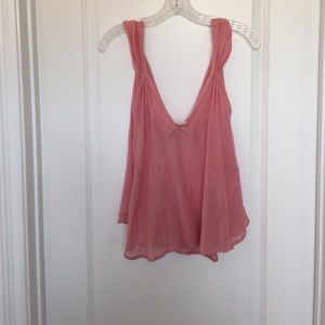 Stella McCartney apricot pink sheer tank - flared