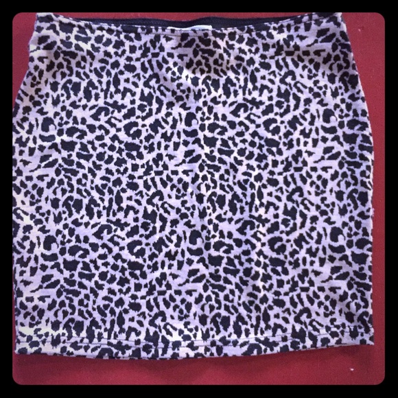 Leopard mini skirt