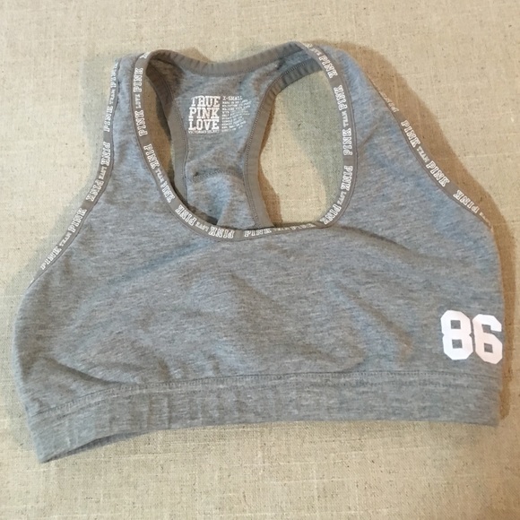 PINK, Victoria secret, Sports bra, Grey - Picture 1 of 3