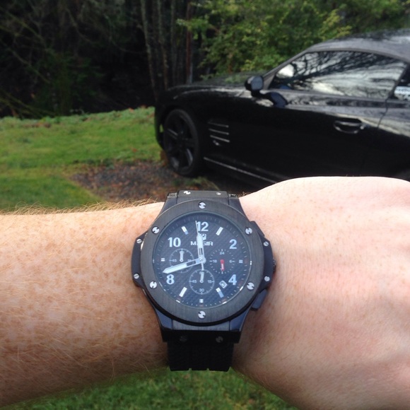Hublot style men's watch