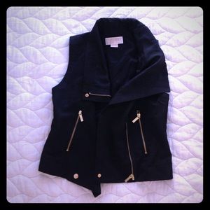 Michael kors gold zipper vest in s/p.