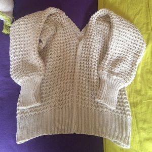 Chunky cream sweater