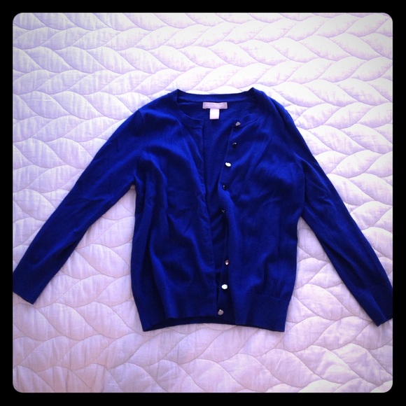 Banana republic royal blue cardigan size small