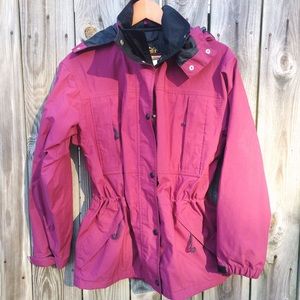 REI vintage waterproof jacket w/ adjustable waist