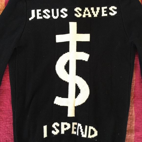 π«SOLDπ«Jesus Saves , I Spend UNIF Cardigan ππΈ - Picture 2 of 4