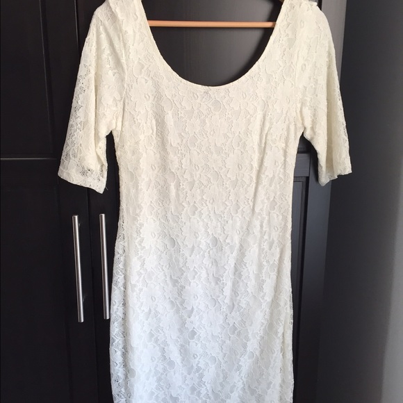 Beautiful fitted lace dress - banana republic