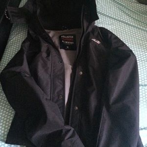 Black Hollister All Weather Jacket