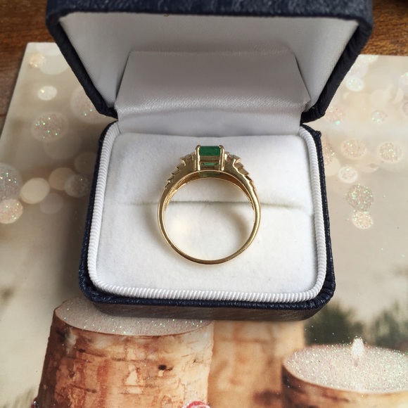 53 off Kay Jewelers Jewelry Emerald cut Natural Columbian Emerald Ring from Lucy's closet on