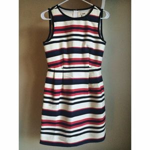 Striped j crew dress