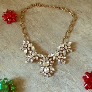 J. Crew crystal blooms necklace