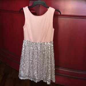 Peach Dress with sparkles