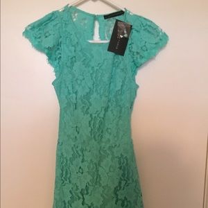 MINT green lace dress!
