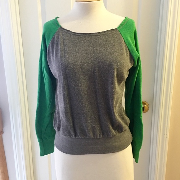 Gray & Green Sweatshirt