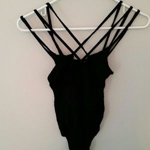 Boohoo strappy bodysuit