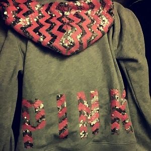 Pink victoria secret zip up