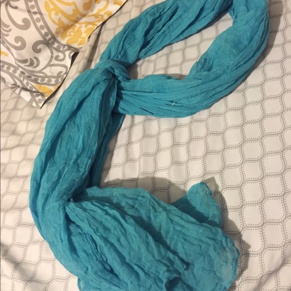 Aqua blue scarf