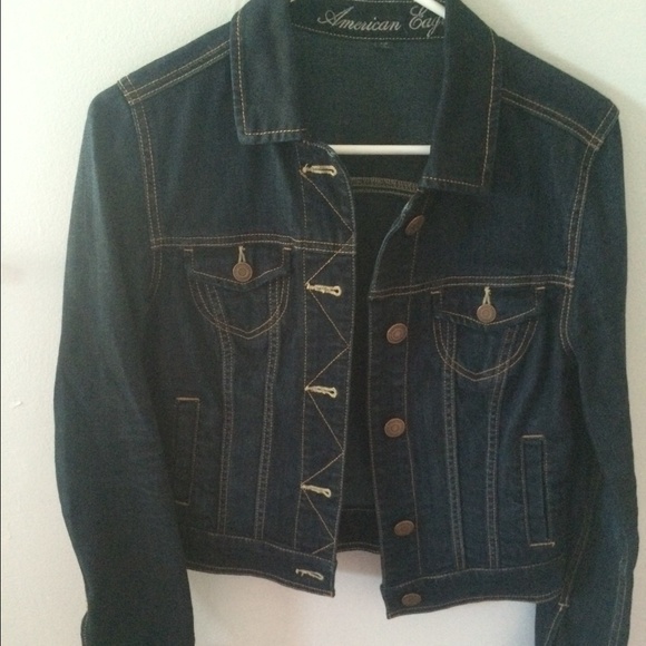 American Eagle Outfitters Jackets & Blazers - American Eagle Dark Wash Denim Jacket size small
