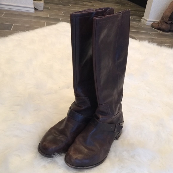 UGG Shoes Ugg Leather Riding Boots Poshmark