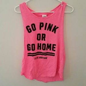 VS Pink Statement Muscle tank