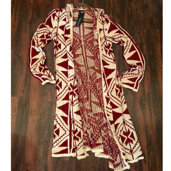 Long Cardigan with Hood