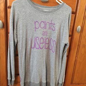 Pants are Useless Tunic Sweater
