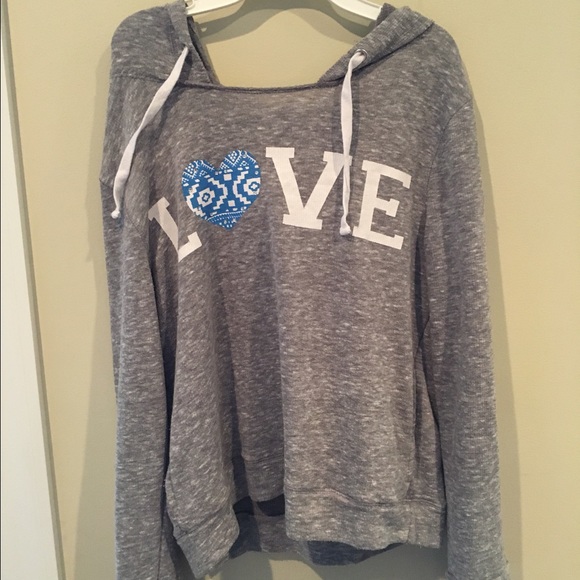 "Love" Grey Sweatshirt