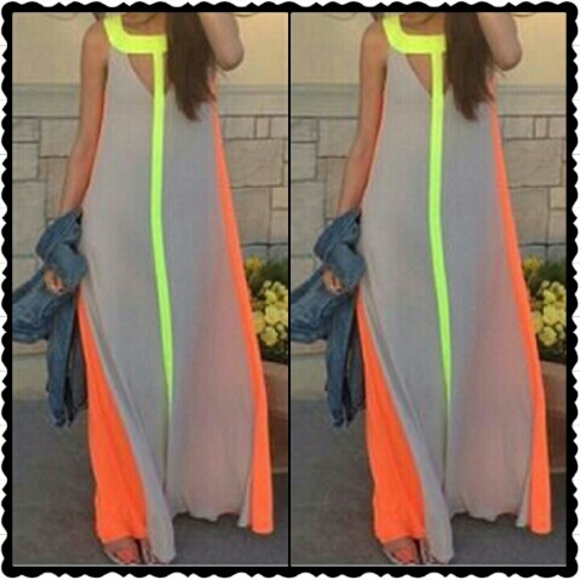 Color Block Maxi dress