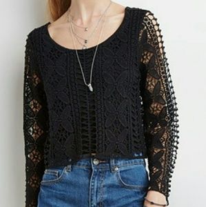 Forever 21 Crochet Blouse