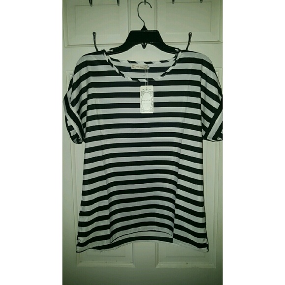 Striped loose fitting top