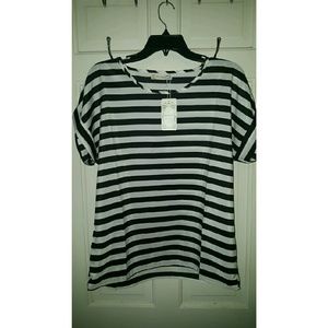 Striped loose fitting top