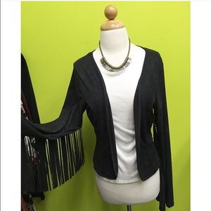 🔴 SOLD! Suede fringe jacket