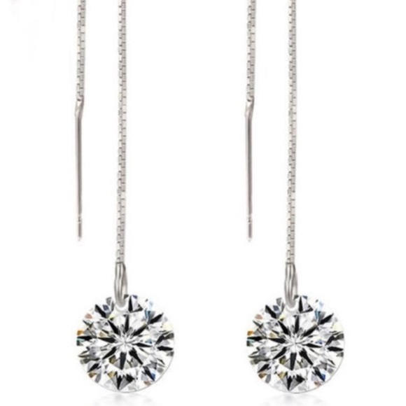 Sterling silver drop earrings