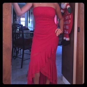 Rampage Medium Red Bling Evening Dress