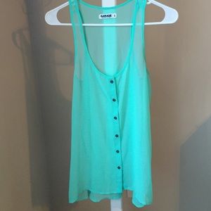 Sleeveless silk blouse