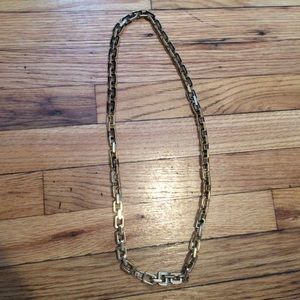Ann Taylor Black / Gold / Stone Necklace