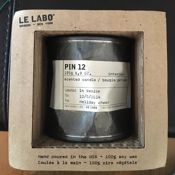 Le Labo pin 12 scented candle 2014