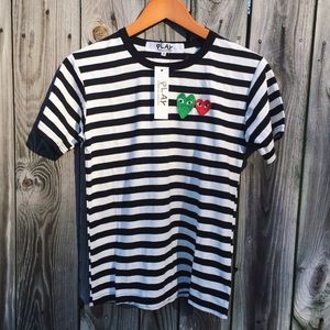 NWT Authentic Comme des Garçons French striped tee