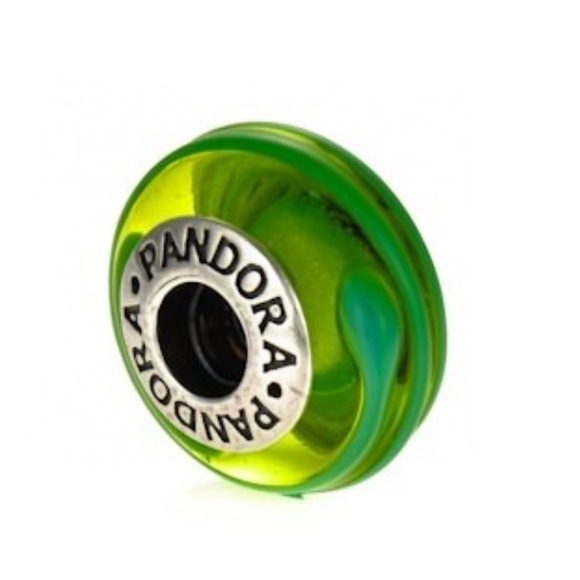 Pandora Jewelry - Pandora murano green swirl bead