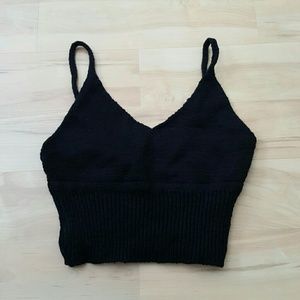 Knit crop top
