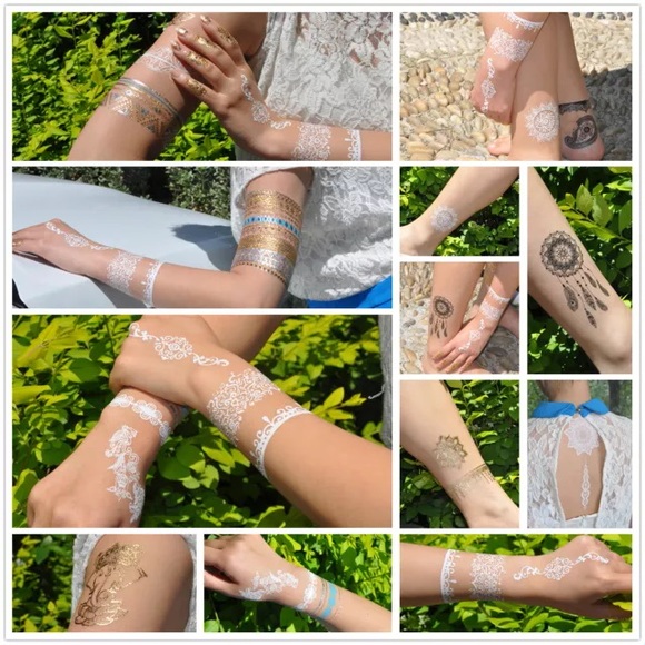 SALE!😍👍💃🏻White temporary tattoos
