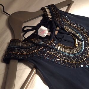 👚Parker Navy Blue Top👚