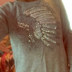 Abercrombie sequin sweatshirt Indian