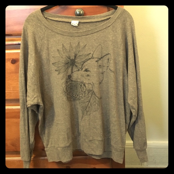Supermaggie Fox and fauna lightweight sweatshirt