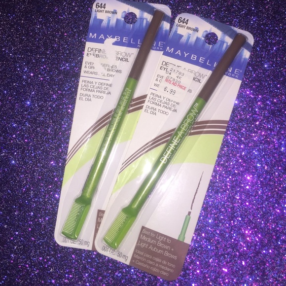 Maybelline Light Brown Brow Pencils x2
