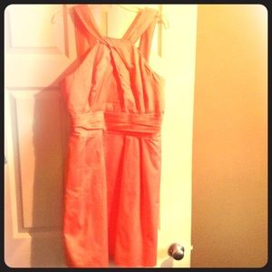 Coral bridesmaid dress