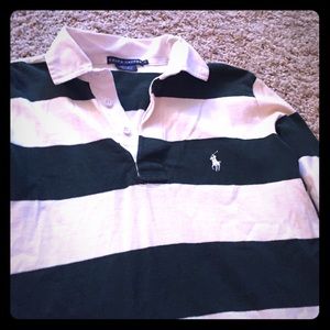 Women's Ralph Lauren Small Long Sleeve Rugby Polo