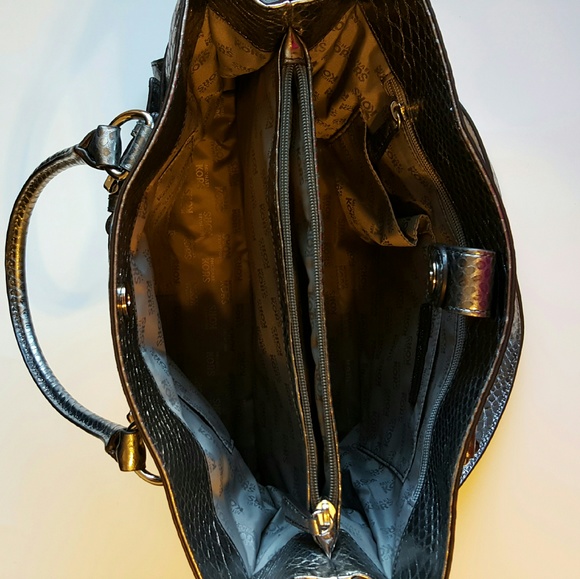 Nickel Grey Michael Kors Hamilton Satchel - Picture 3 of 4