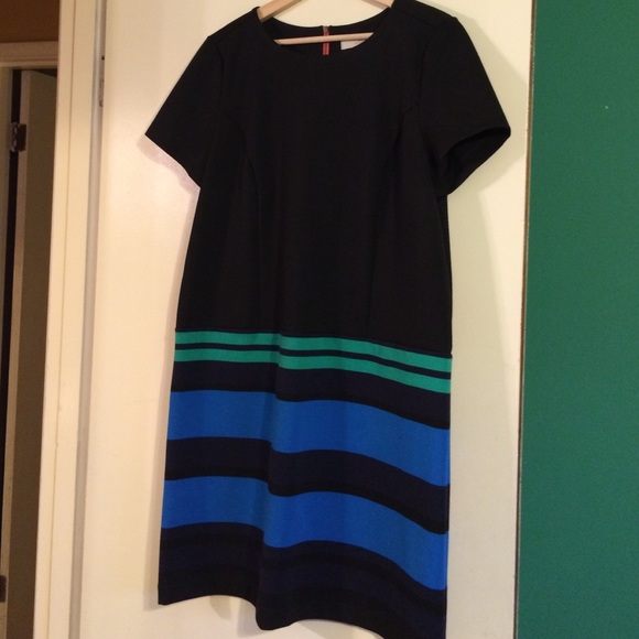 Loft Striped Black dress
