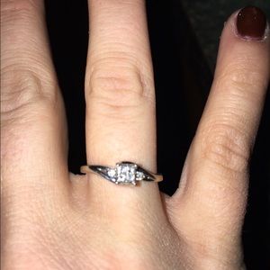 Diamond promise ring